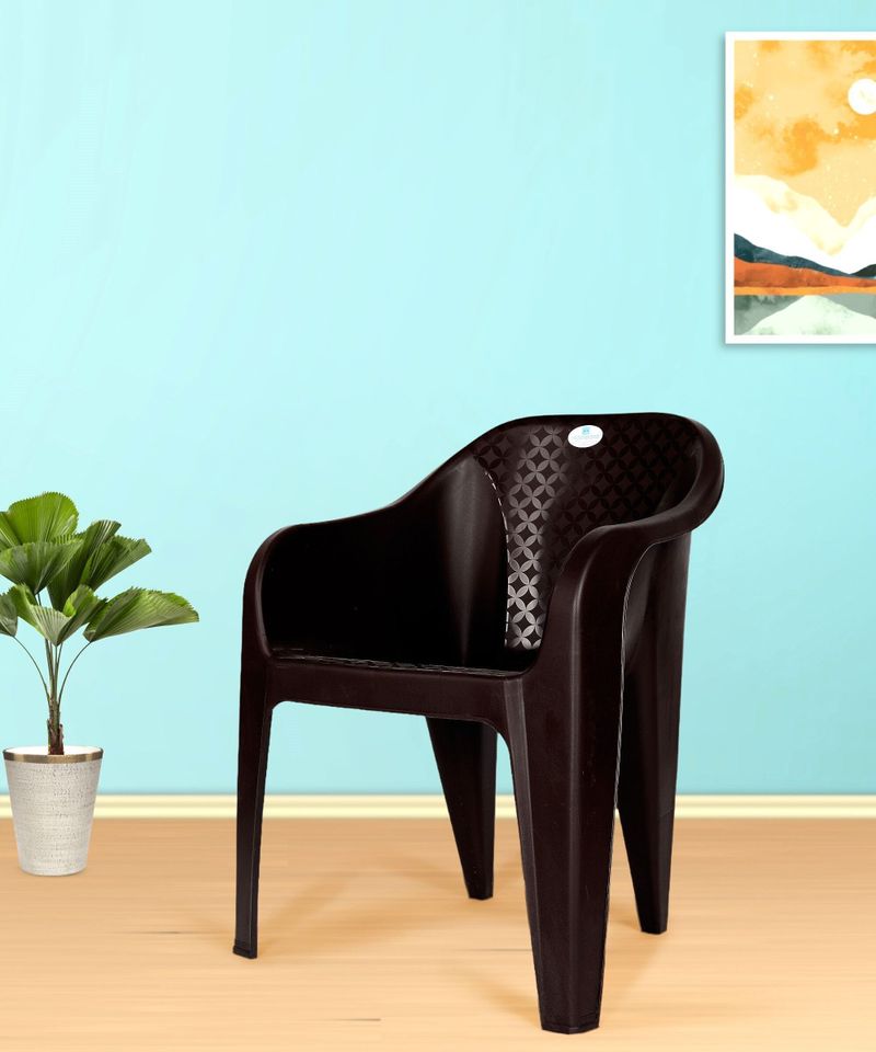 HOMIBOSS Plastic Chair Set of 6 - Image 4