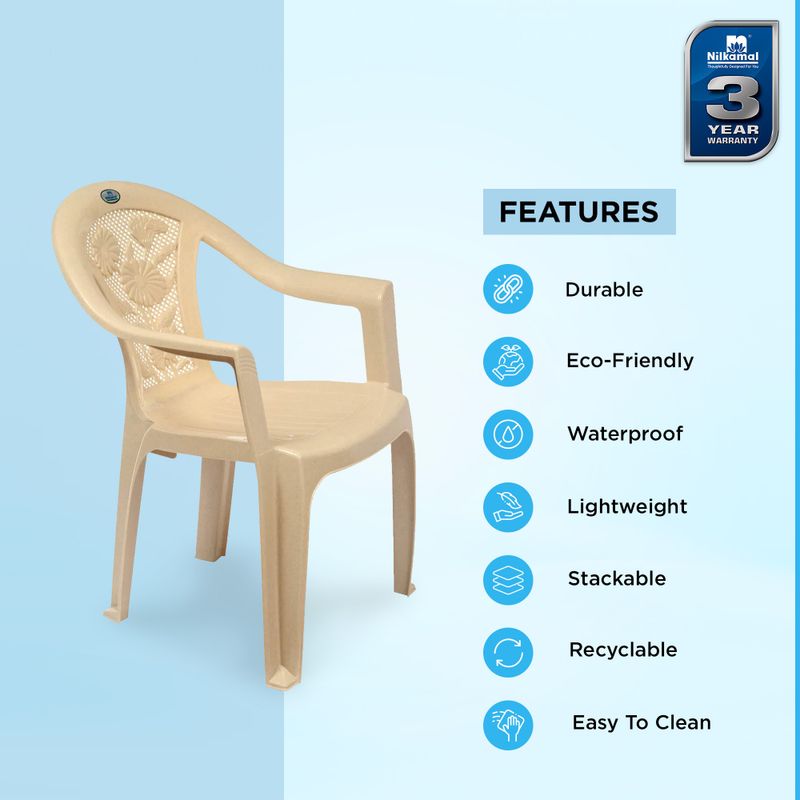 Nilkamal Mid Back Chair with Arm CHR2060 - Image 4