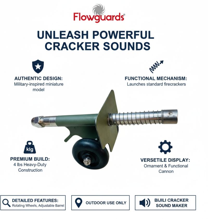 Flowguard Mini Cannon Bird Deterrent Device for Agriculture, and Toy for Outdoor Use Only (Green) - Image 4