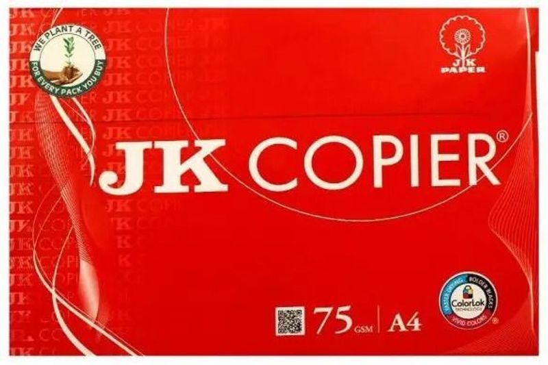 JK Copier A4 75 gsm Unruled Paper, White, 1 Set - Image 3