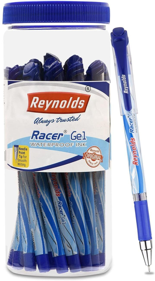 Racer Gel Pen (Pack of 20, Ink Color - Blue)