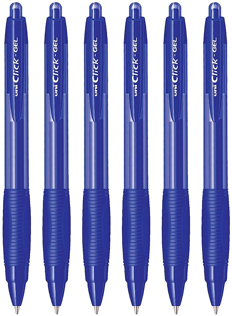 uni ball xsgr7 click 0 7 mm retractable gel pen waterproof smooth flow ink smart