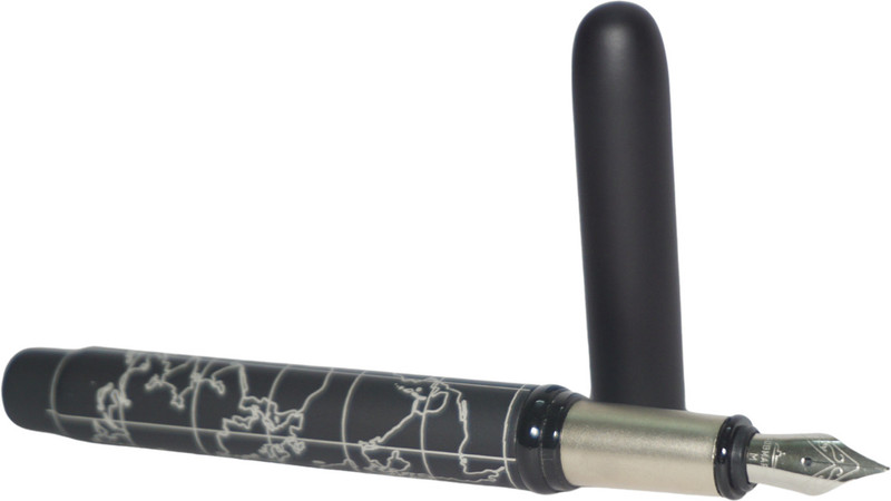 submarine 3019 world map metal fountain pen comes 2 cartridges converter pen