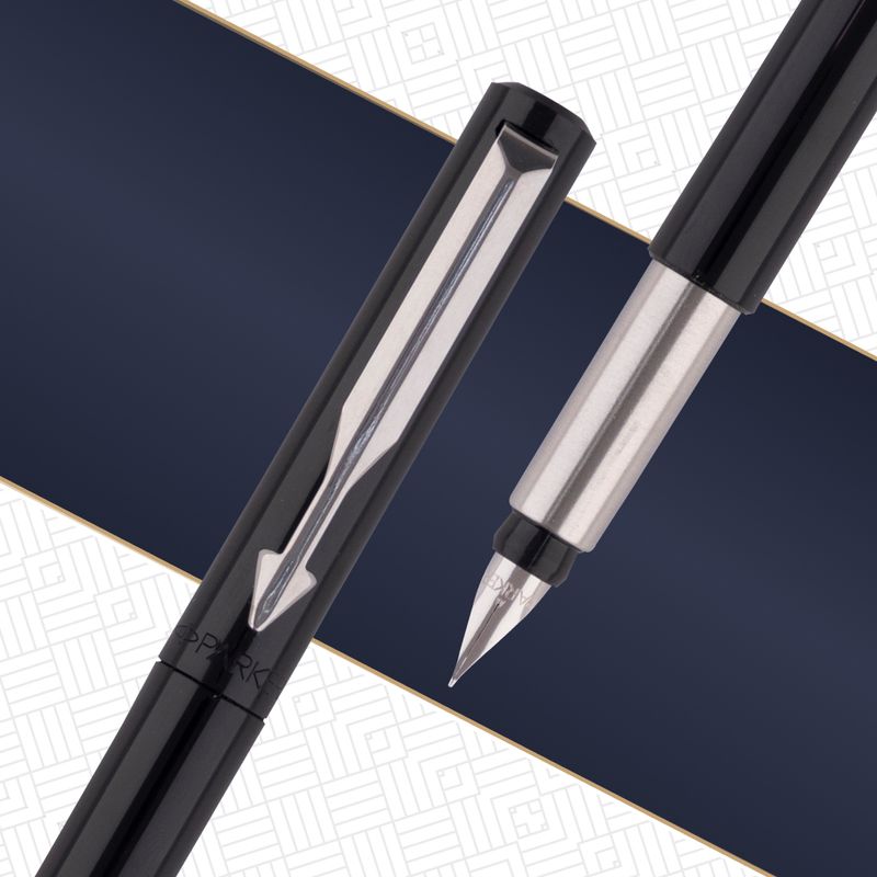 Parker Vector Stainless Steel Pen, Chrome Trim - Image 6