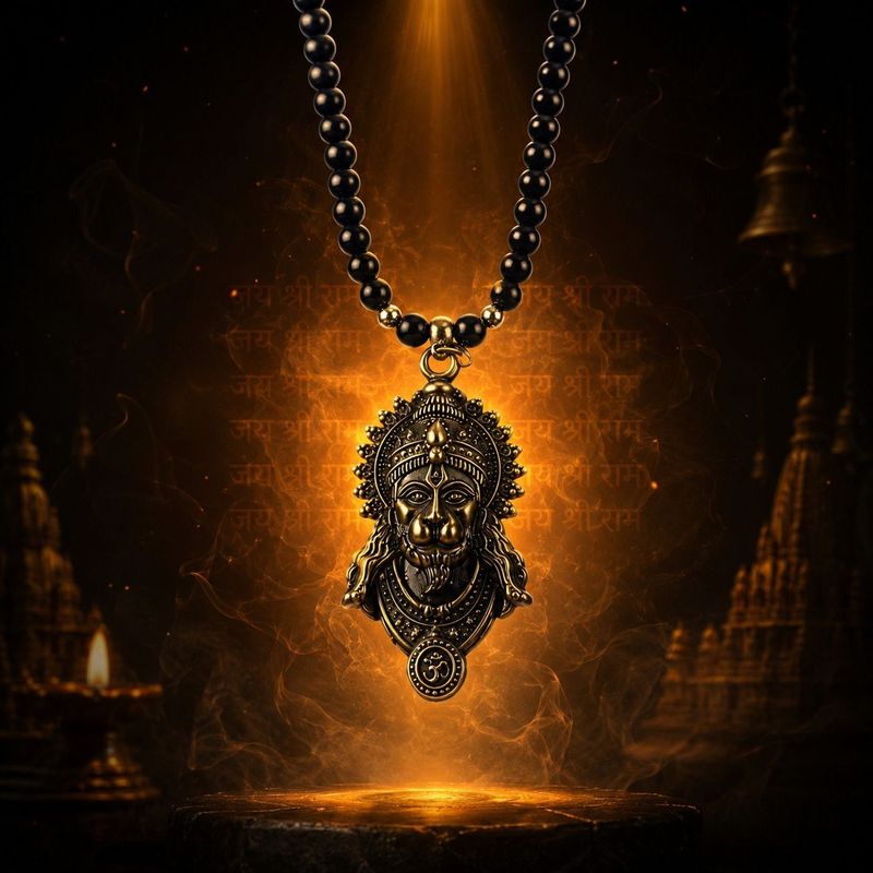 ringzinnie Men's Hanuman Face Pendant - Image 2
