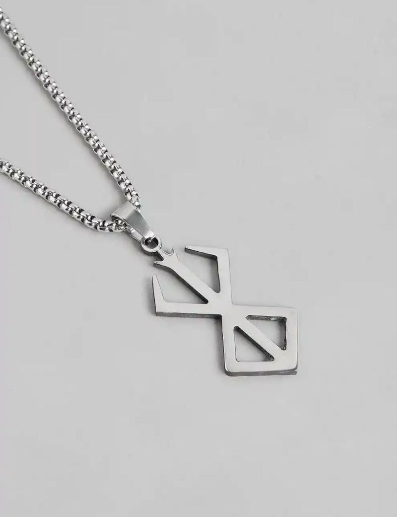 Harsh Unisex Berserk Pendant Necklace Silver - Image 3