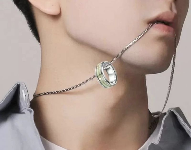 Saanvi Jewels रोडियम प्लेटिंग स्टर्लिंग सिल्वर चेन सेट - Image 3