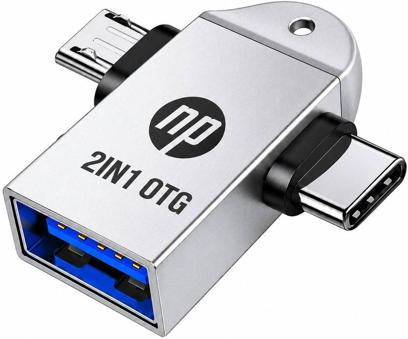 NP 128 GB Pen Drive OTG 2in1 128 GB Pen Drive Compatible with Audio Player, Desktop Computer, Gaming Console, Laptop, Mobile, Netbook, Tablet, Television USB 2.0 Metal Case (Silver) - Image 5