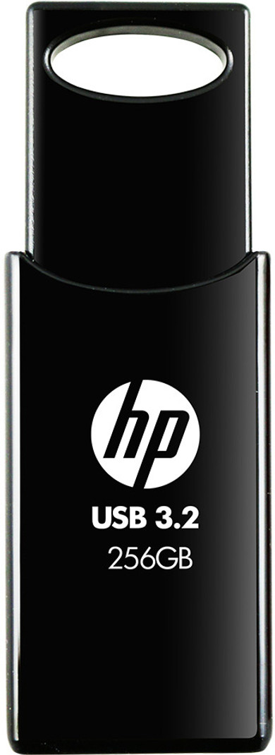HP 712w 256GB USB 3.2 Flash Drive Black 256 GB Pen Drive Compatible with Laptop USB 3.2 Plastic Case (Black)