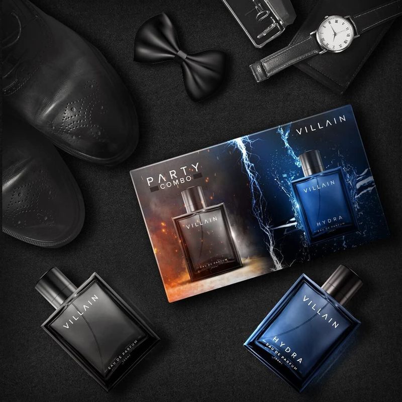VILLAIN Party Combo Pack of 2 (Classic & Hydra) Eau de Parfum - Image 4