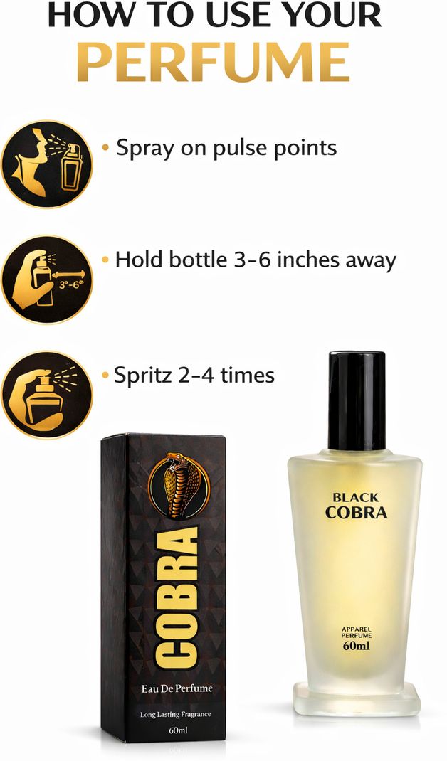 LARSO Black Cobra Perfume â Bold, Dark & Unforgettable Eau de Perfume Eau de Parfum - 60 ml (For Men & Women) - Image 7