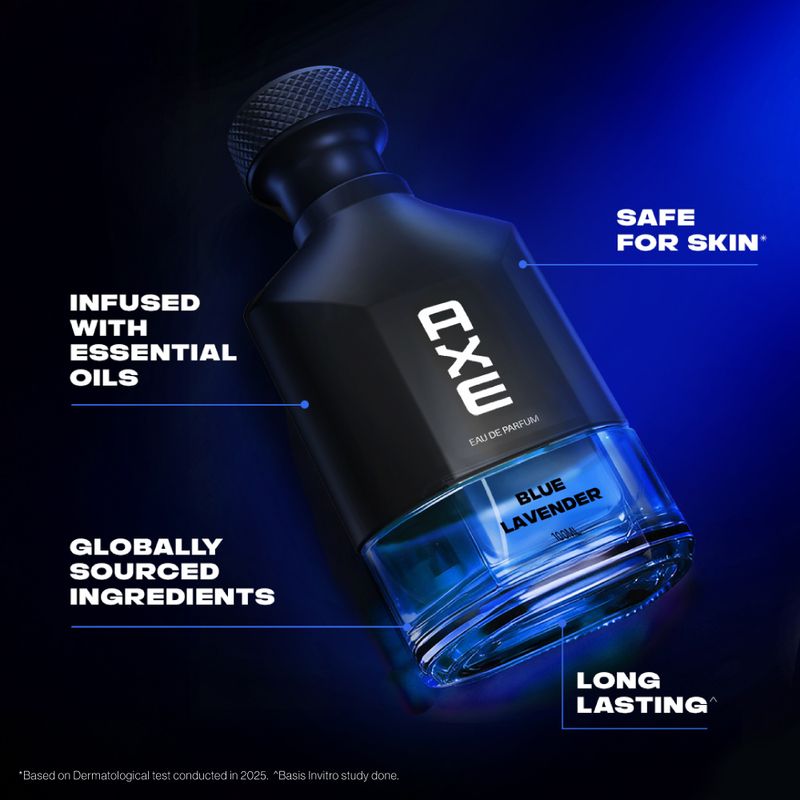 AXE Premium Luxury Perfumes| Blue Lavender|12Hr long lasting Eau de Parfum - 200 ml (For Men) - Image 4
