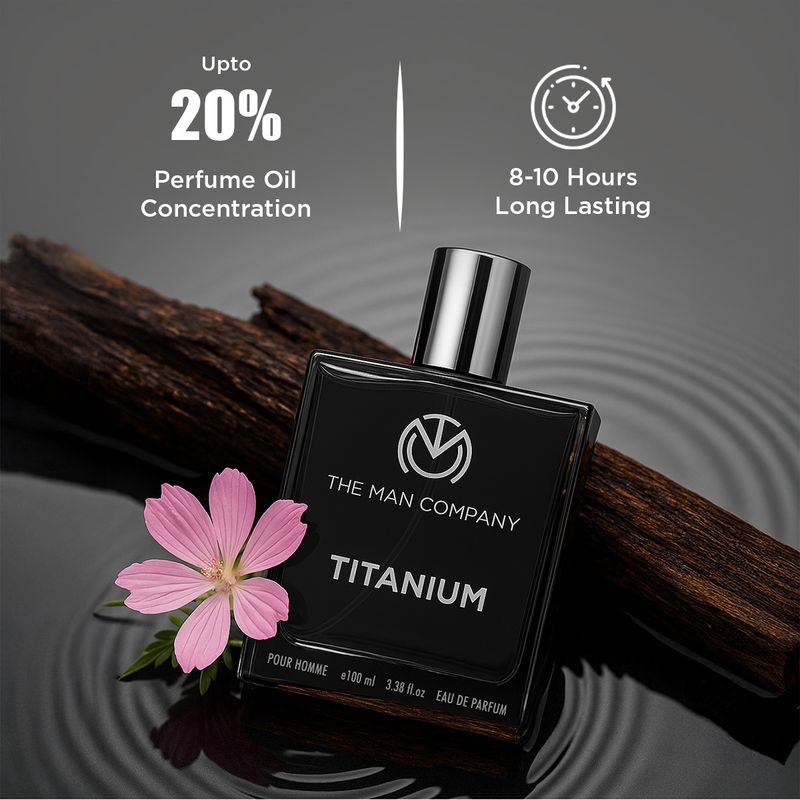 THE MAN COMPANY Titanium Perfume for Men 100 ml - Image 4