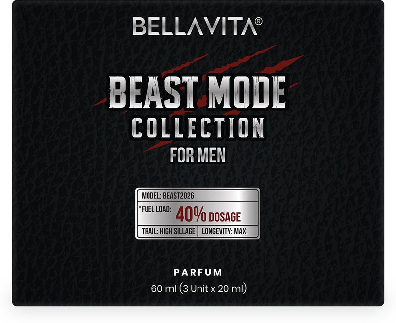 BELLAVITA Beast Mode Perfume Pack of 3 · 20 ml (60 ml total) - Image 4