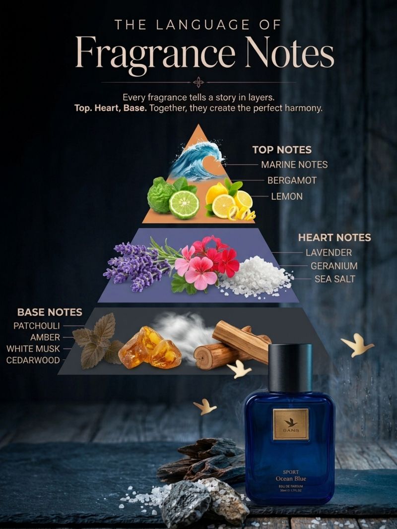 GANS Sport Ocean Blue 50ml EDP for Men - Image 3
