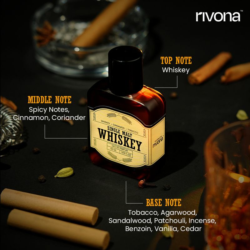RIVONA NATURALS Single Malt Whiskey Perfume 50ml - Image 5
