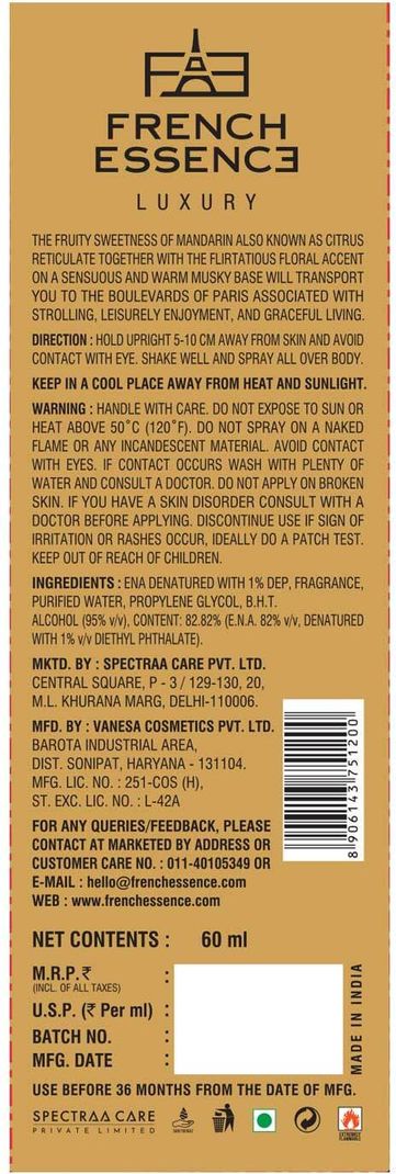 FRENCH ESSENCE Luxury Enchante Scent 60 ml - Image 5