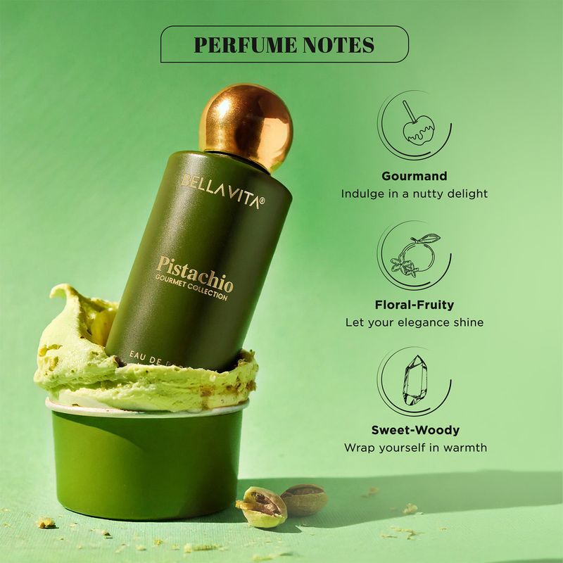 BELLAVITA Pistachio Gourmet Unisex Perfume 100 ml - Image 4
