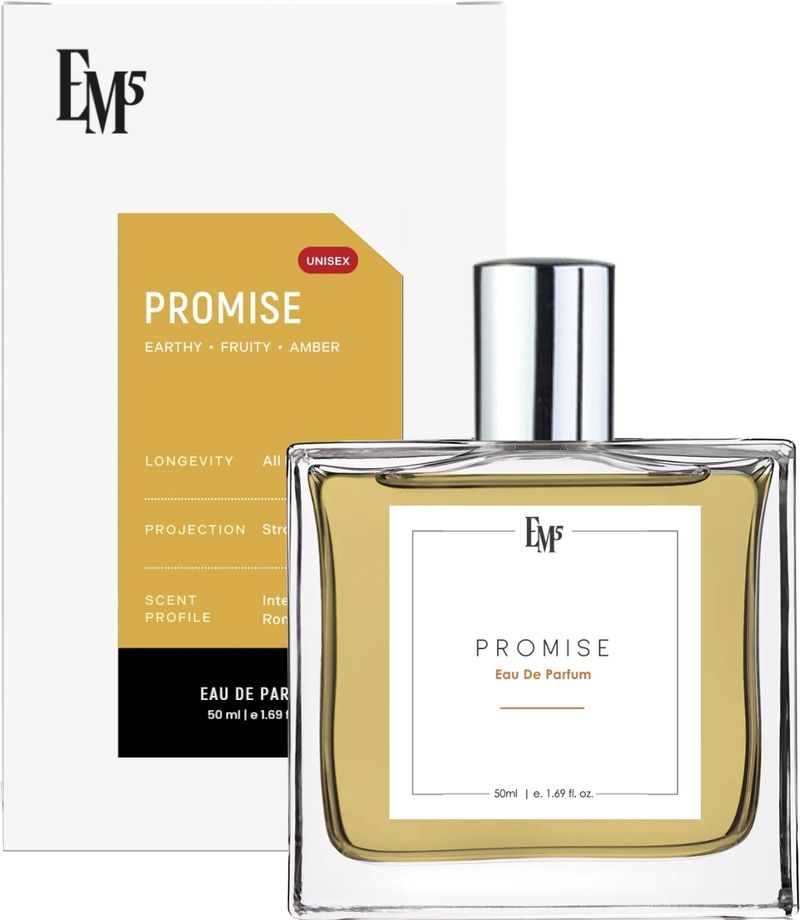 Em5 Promise Unisex Perfume | Woody Earthy Amber Fruity Fragrance | Eau de Parfum - 50 ml (For Men & Women) - Image 3