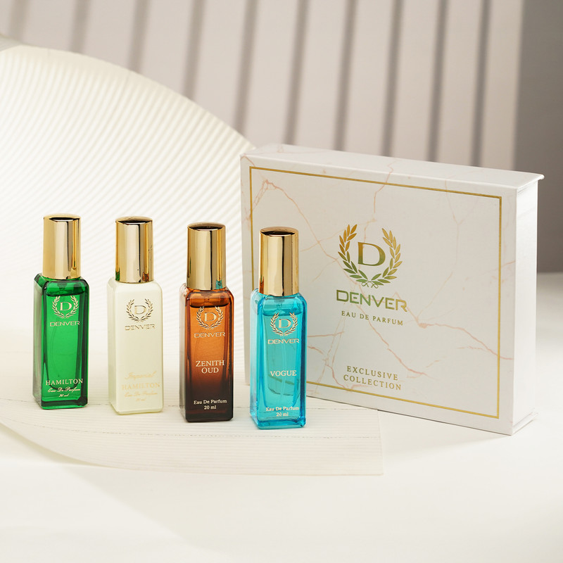 denver luxury collection unisex gift pack 20ml x 4 perfume 80 ml