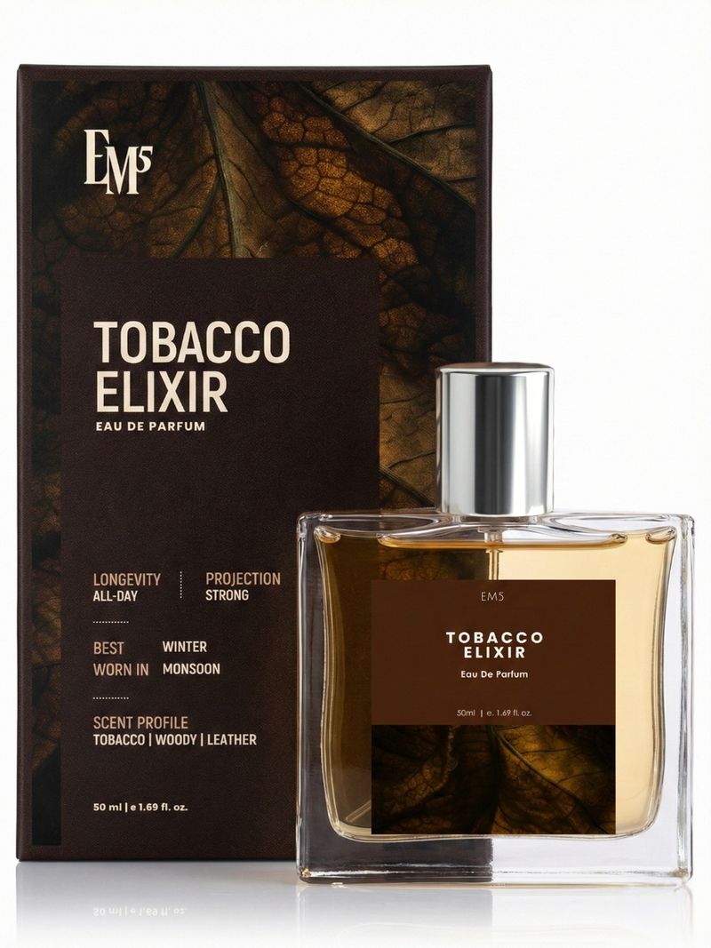 Em5 Tobacco Elixir EDP Perfume for Men 50 ml - Image 2