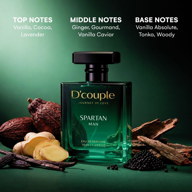 D'couple Crystal Love Aquatic & Spartan Man Eau De Parfum 50 ml Combo - Image 4