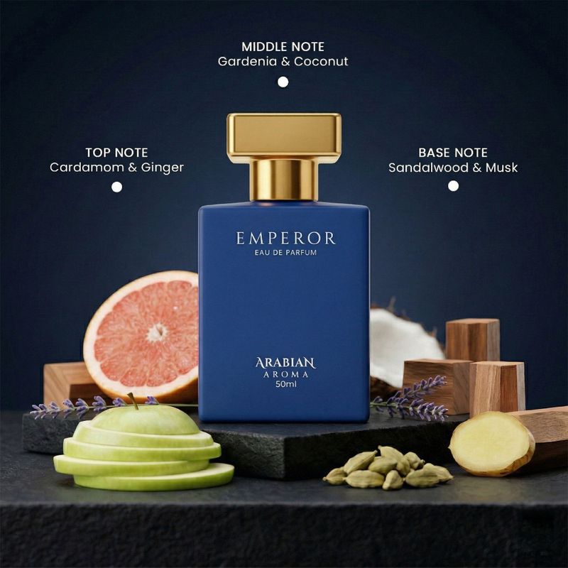 Arabian Aroma Emperor Perfume for Men, Citrus Lavender - Image 4