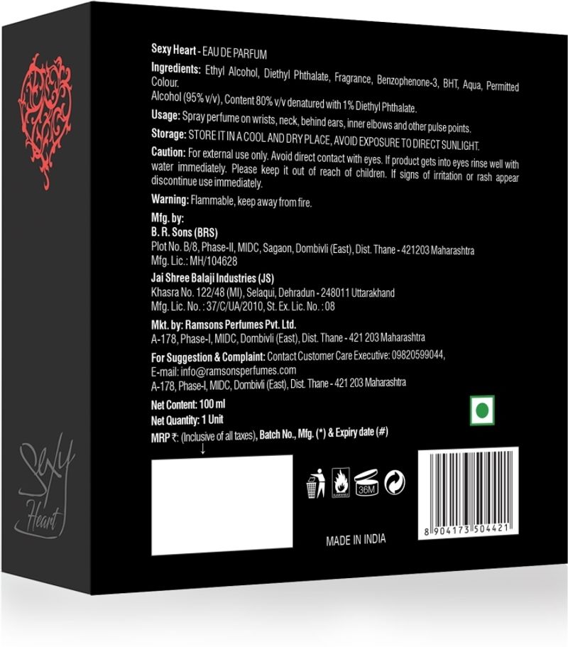 RAMSONS Sexy Heart Eau de Parfum 100 ml - Image 5