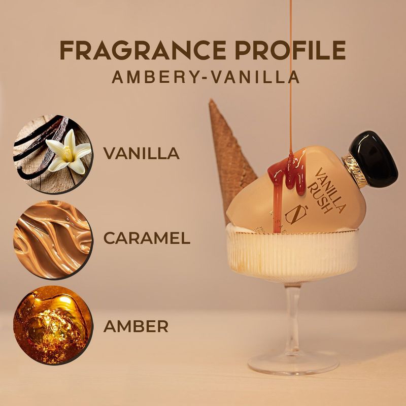 Nisara Vanilla Rush Ambery Vanilla Eau De Parfum 100ml - Image 3