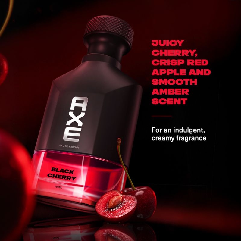 AXE Strong Perfume for Men Black Cherry Woody Fragrance 12Hr Long Lasting Eau de Parfum - 100 ml (For Men) - Image 6
