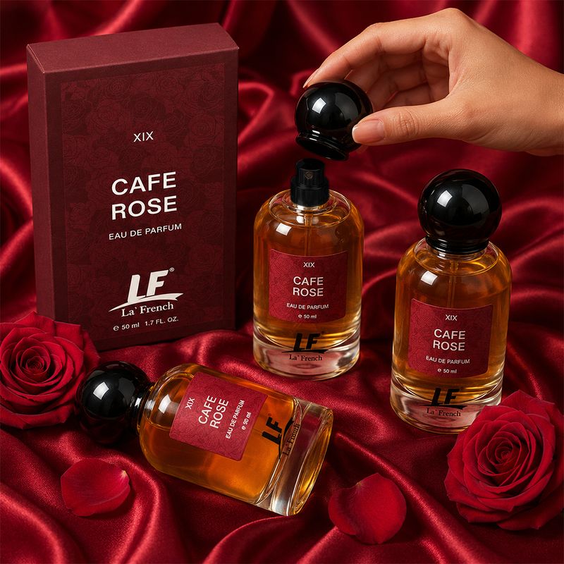 La French Cafe Rose Unisex Perfume - Image 6