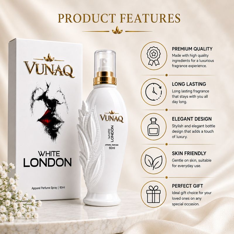 VUNAQ White London Perfume Spray - Image 5
