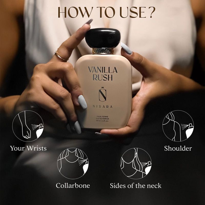 Nisara Vanilla Rush Ambery Vanilla Eau De Parfum 100ml - Image 5