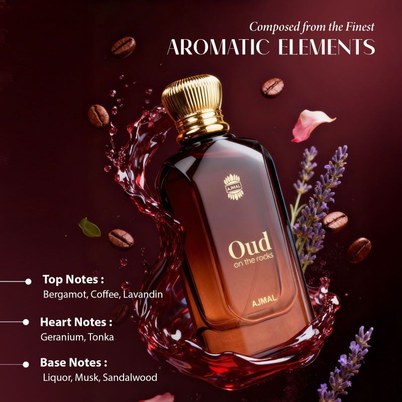 Ajmal Oud On The Rocks Luxury Perfume, 100 ml - Image 4