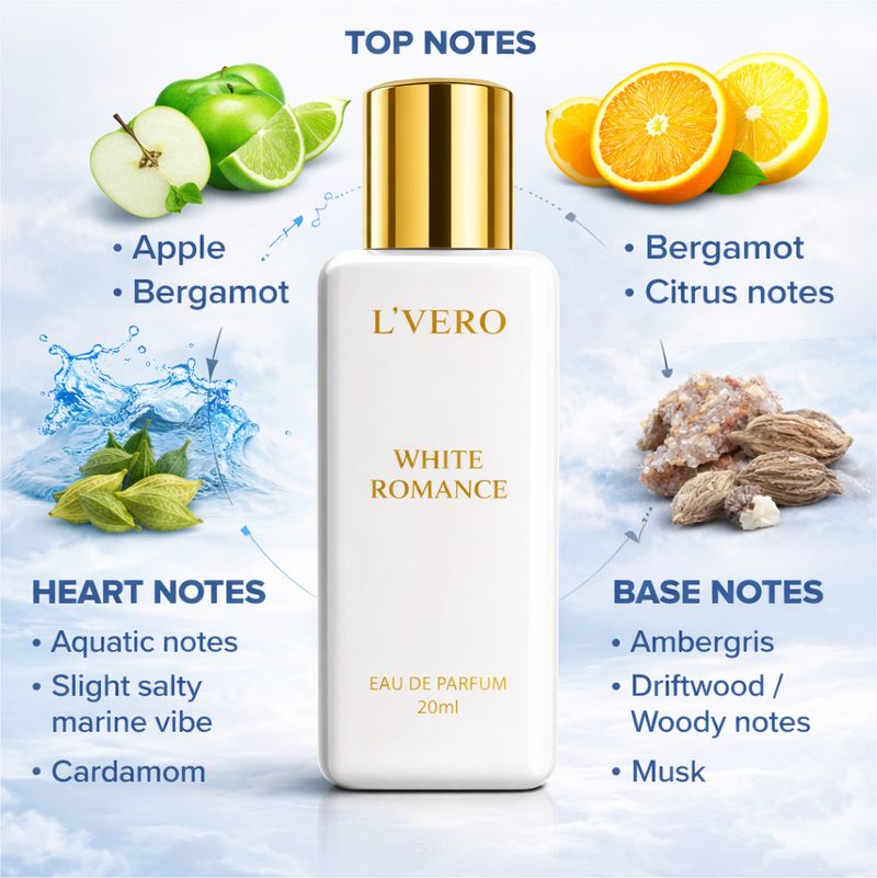 L'vero White Romance Eau de Parfum 20 ml - Image 5