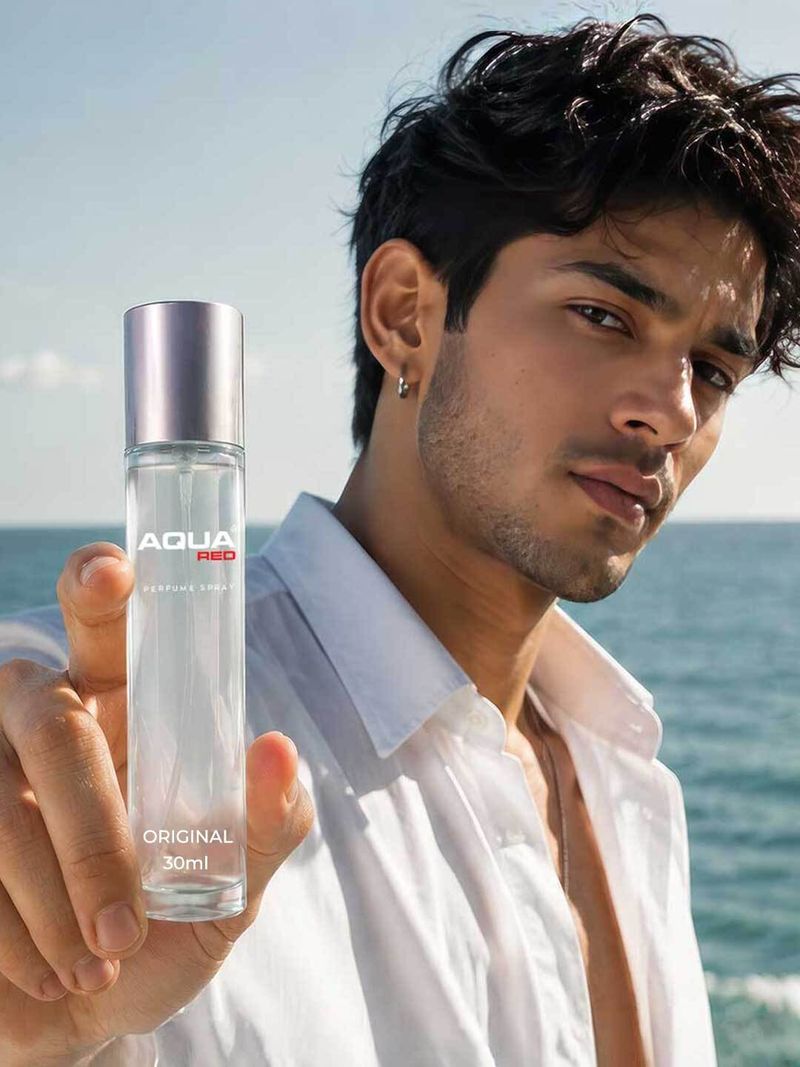Aqua Red Long Lasting Fresh & Soothing Fragrance 2pcs (30ml each) Perfume - 60 ml (For Men) - Image 5