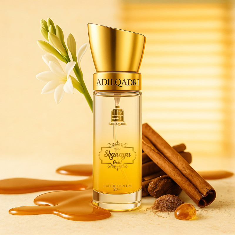 adilqadri shanaya gold gourmand men women arabic woody eau de parfum 20 ml