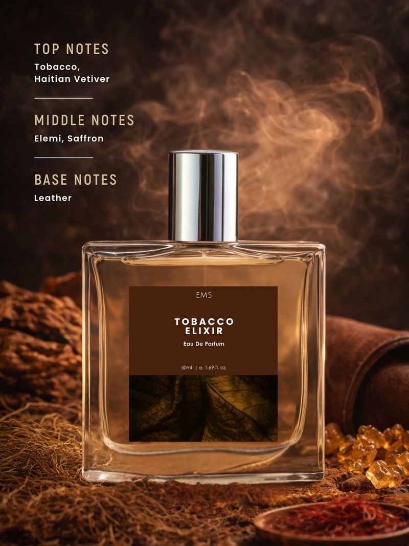 Em5 Tobacco Elixir EDP Perfume for Men 50 ml - Image 3