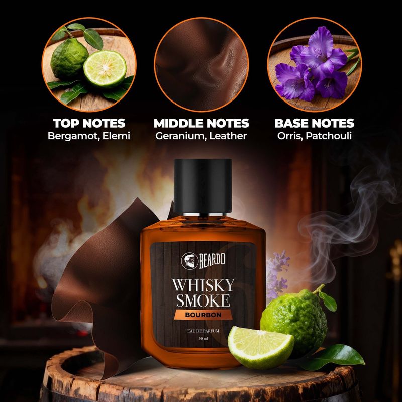 BEARDO Whiskey Smoke Bourbon & Firebomb Perfume 100ml - Image 4