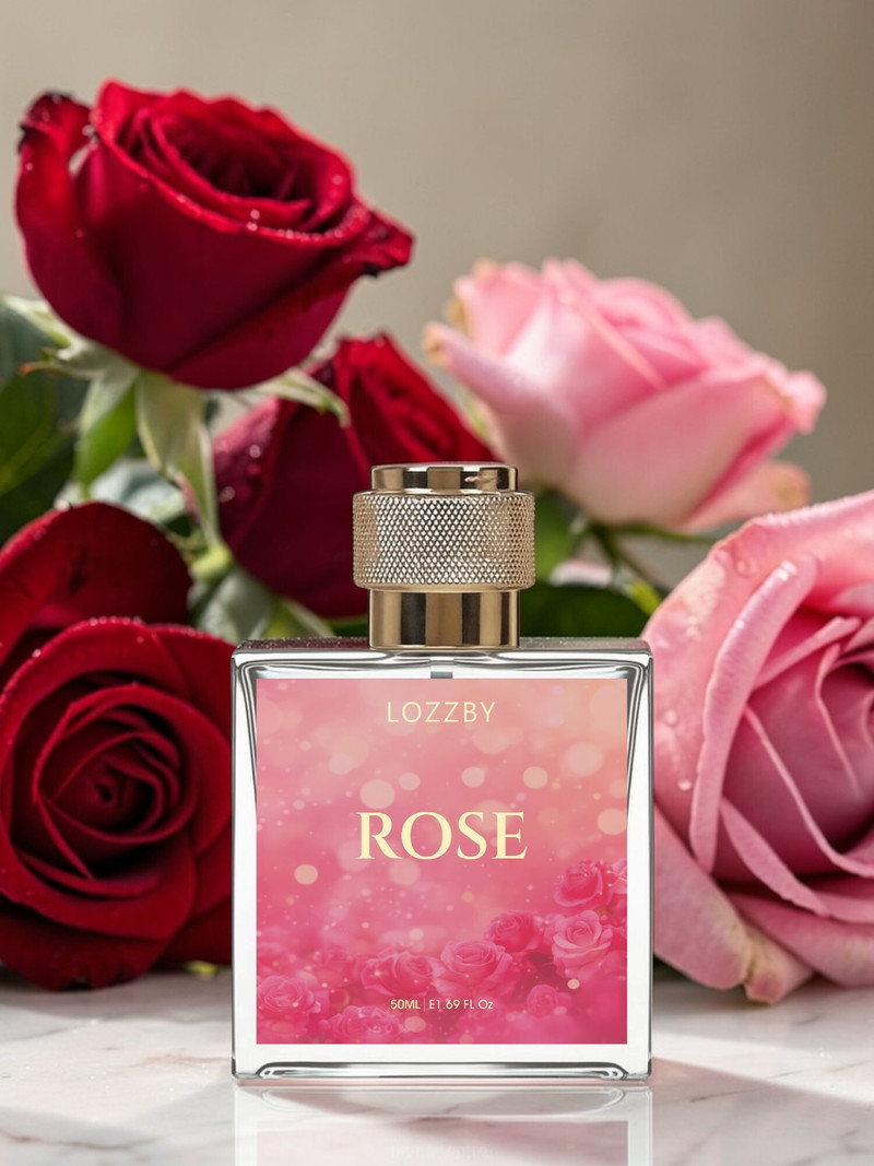 LOZZBY Red Rose Luxury Perfume 50ML Long Lasting Scent Eau de Parfum  -  50 ml (For Men & Women)