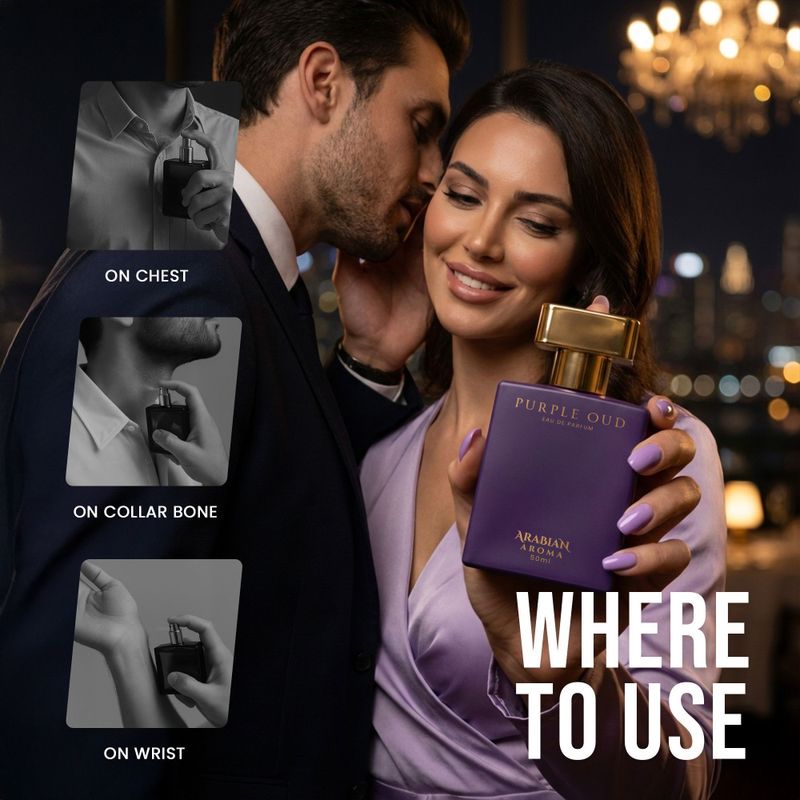 Arabian Aroma Purple Oud Perfume 50ml - Image 6