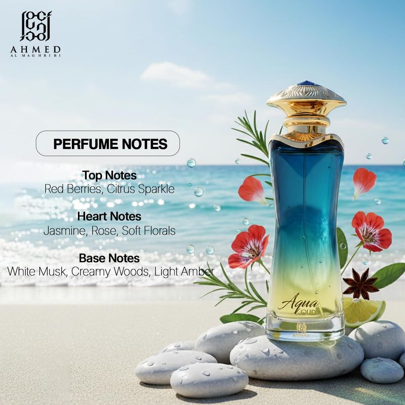 Ahmed Al Maghribi Aqua Oud Eau de Parfum 90 ml - Image 4