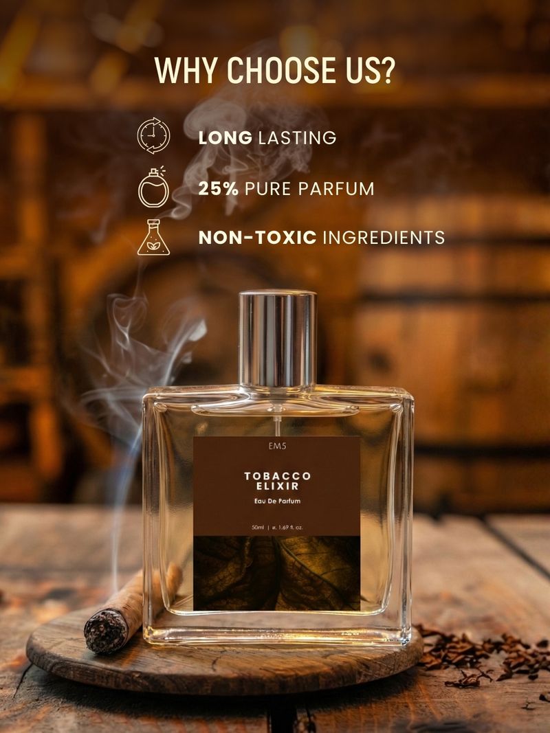 Em5 Tobacco Elixir EDP Perfume for Men 50 ml - Image 5