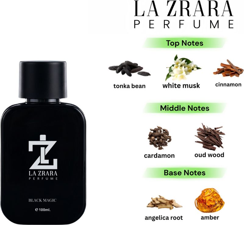 LA ZRARA PERFUME black magic 100 ml - Image 4
