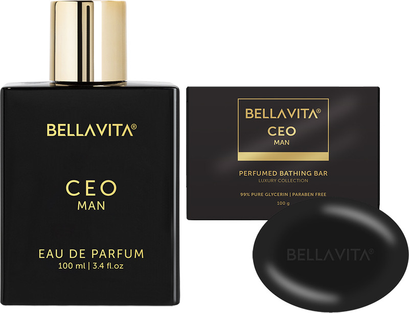 BELLAVITA CEO Man Bath Soap + CEO Man Eau de Parfum  -  100 ml For Men