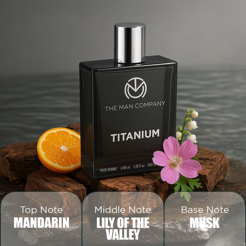 THE MAN COMPANY Titanium Perfume for Men 100 ml - Image 3