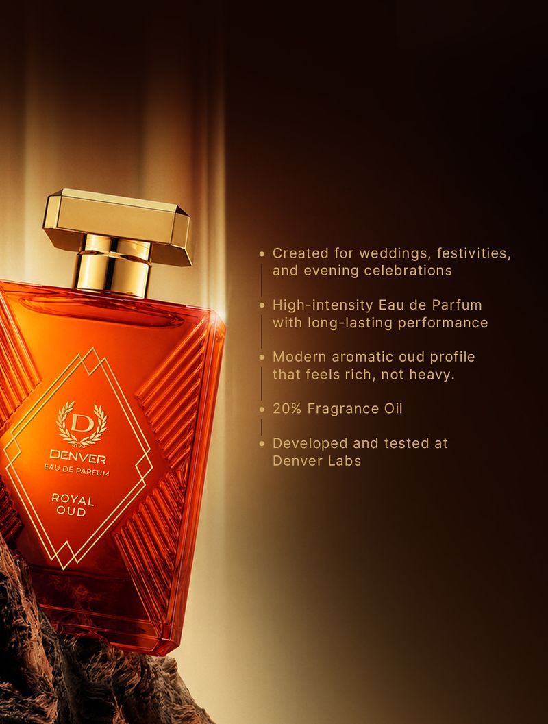 DENVER Royal Oud Eau de Parfum 100ml - Image 4