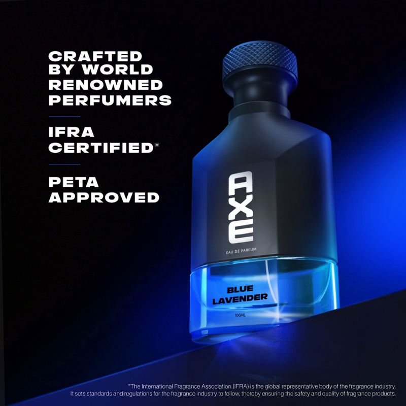 AXE Premium Luxury Perfumes| Blue Lavender|12Hr long lasting Eau de Parfum - 200 ml (For Men) - Image 5