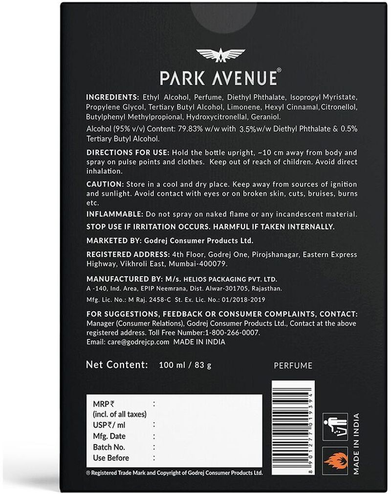 PARK AVENUE Knight Eau de Parfum 100ml - Image 4