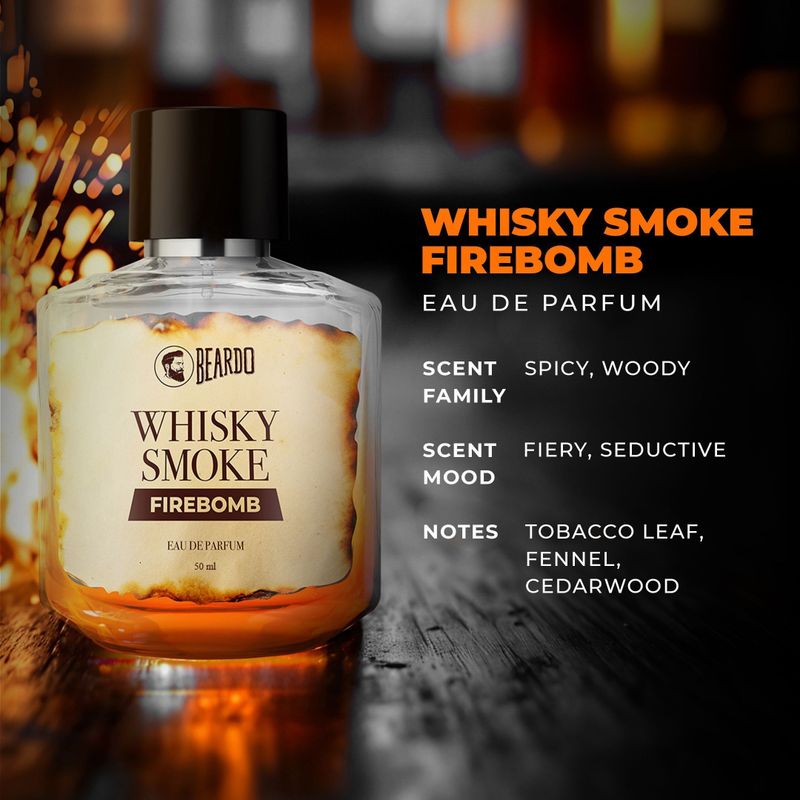 BEARDO Whiskey Smoke Bourbon & Firebomb Perfume 100ml - Image 5